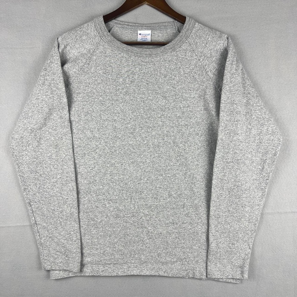 Vintage Grey Champion Long Sleeve Shirt M